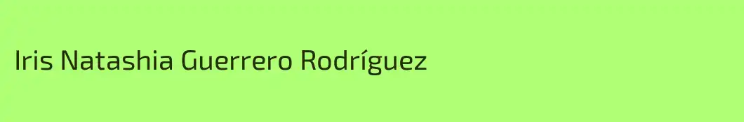Iris Natashia Guerrero Rodríguez